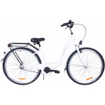 Mestský bicykel 28 Fuzlu City S-1 biela